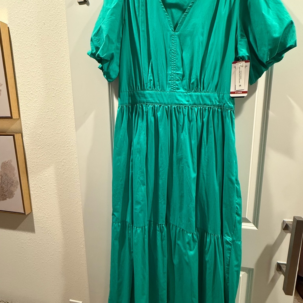 French Connection Teal Midi Dress